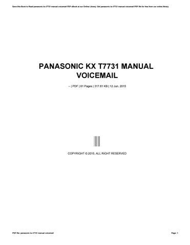 Download Kxt7731 Manual 