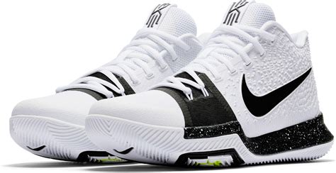 kyrie 3 shoes black and white