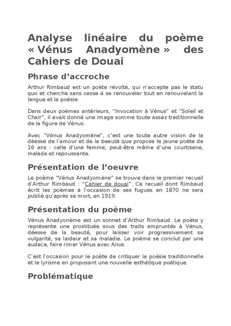 L Analyse De Sa C Quences 5e A C D