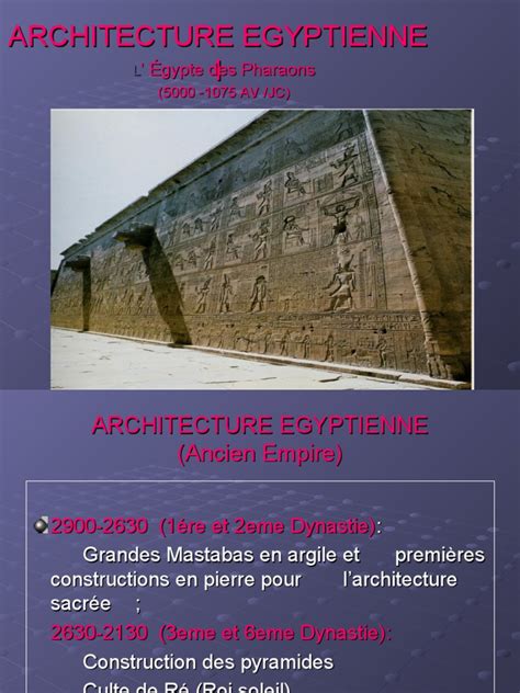 l architecture egyptienne pdf