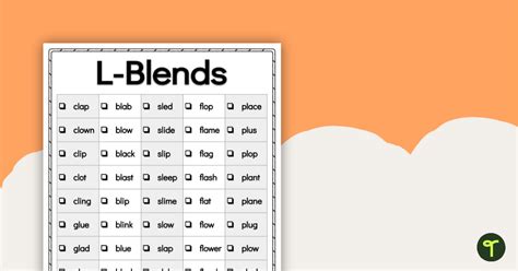 L Blends Word List Teach Starter L Blend Words With Pictures - L Blend Words With Pictures