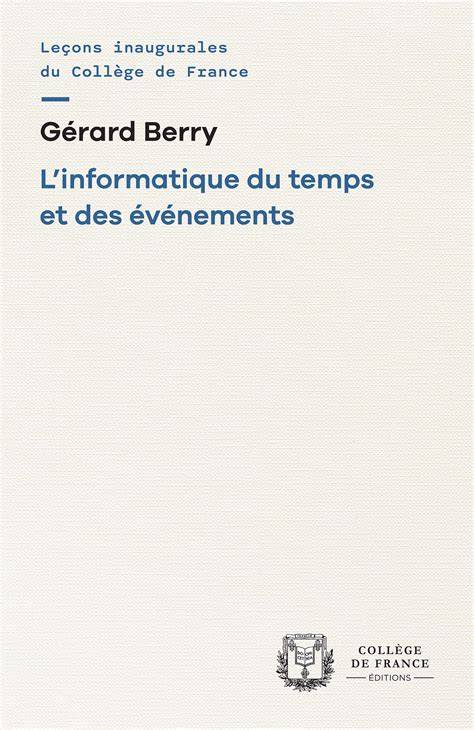 l informatique du temps et des a c va c nements c