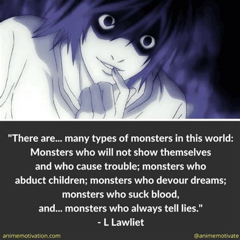L Quotes Death Note Monster