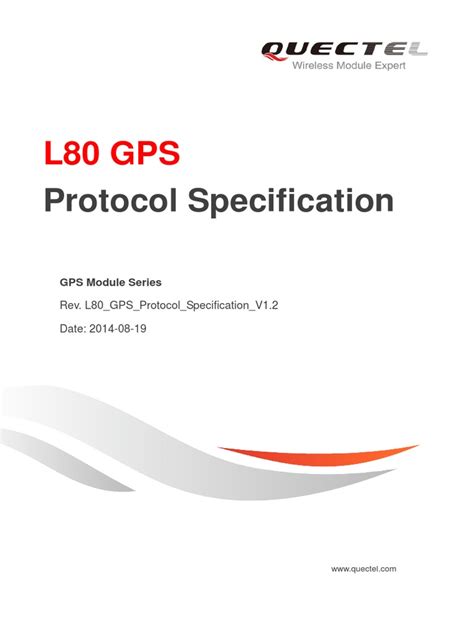 L80 Gps Protocol Specification Quectel