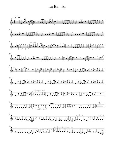 La Bamba Violin Notes