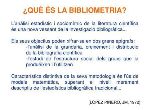 la bibliometria
