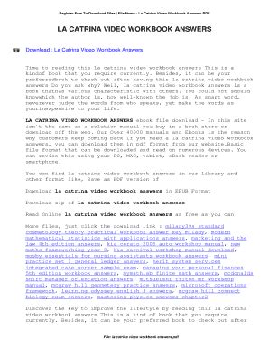La Catrina Workbook Answer Key Ebooks And Journals