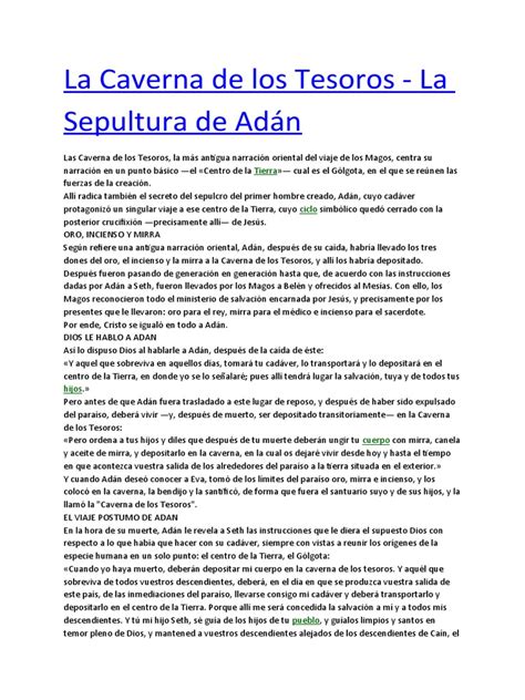 La Caverna De Los Tesoros