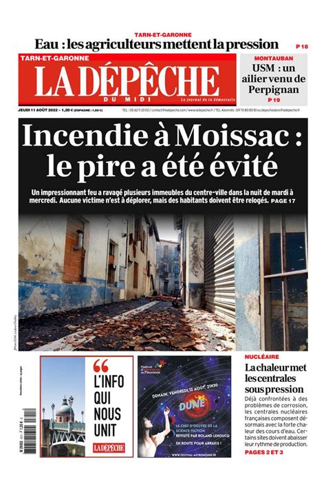 La Dépêche Du Midi Tarn Et Garonne