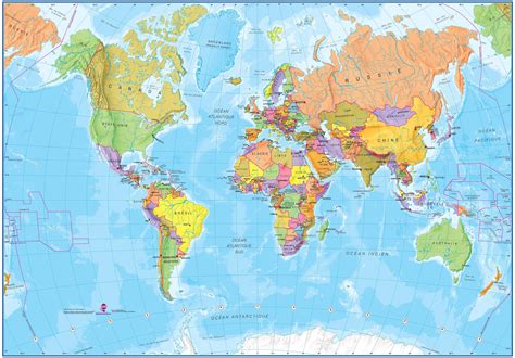 la map du monde