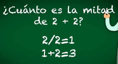 La Mitad De 2 Mas 2