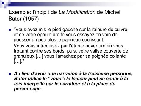 La Modification Butor Incipit