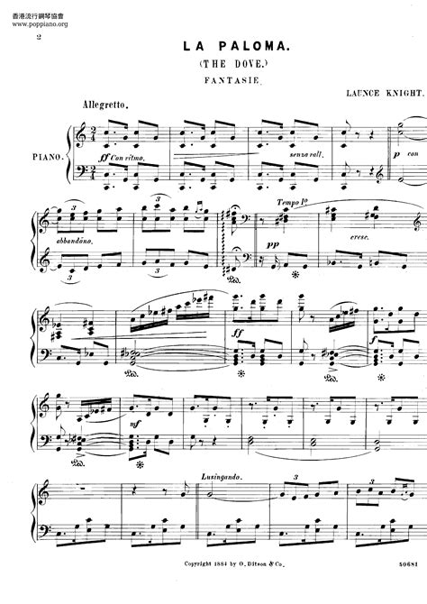 La Paloma Text