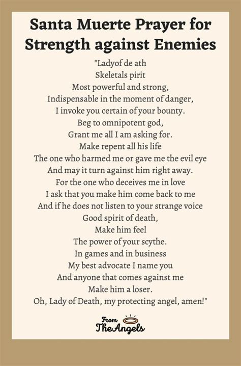 La Santa Muerte Prayers