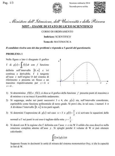 La Seconda Prova Di Matematica I Testi E Gli Svolgimenti Dal 2015 Per Prepararsi Al Nuovo Esame Per Le Scuole Superiori