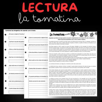 la tomatina comprehension