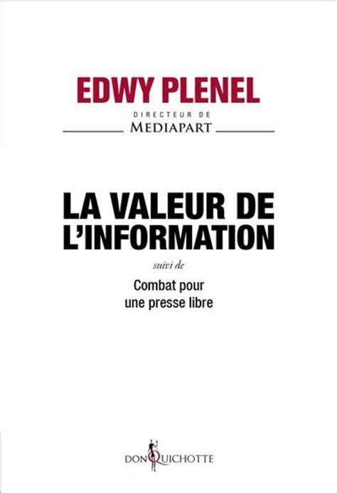 la valeur de l information non fiction