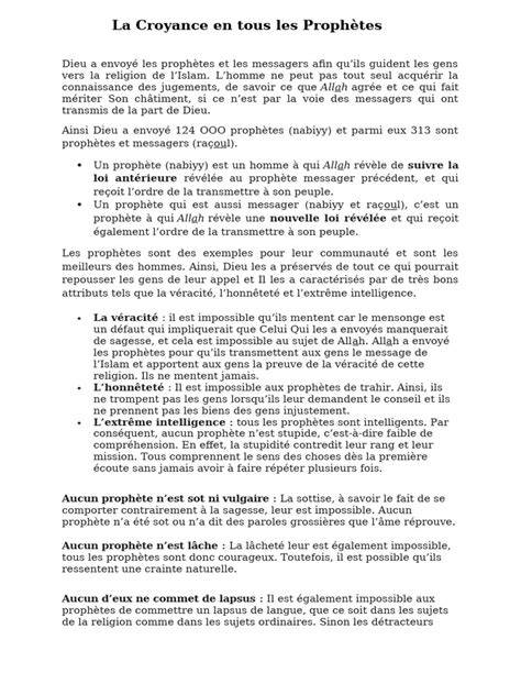 la vie des propha tes