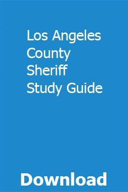 Read La County Sheriff Study Guide 