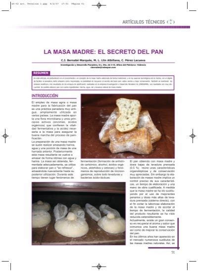 Full Download La Masa Madre El Secreto Del Pan Indespan 