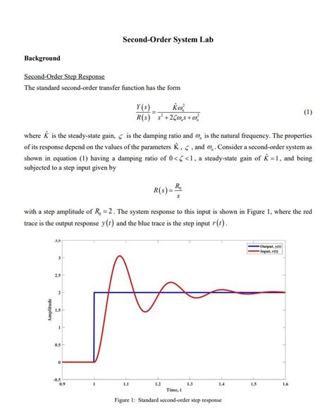 Lab 3 Second Order Response Transient And Sinusoidal