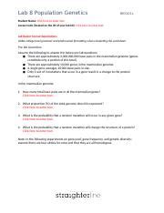 Lab 8 Population Genetics And Evolution Hardy Weinberg Problems Answers