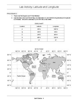 Lab Activity Latitude Longitude Answer Key
