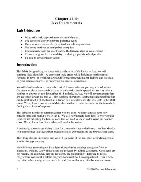 Lab For Java An Introduction To Problem Solving And Programming
