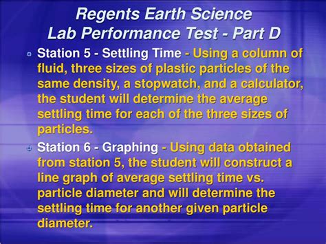 Lab Performance Test Regents Earth Science Earth Science Practical - Earth Science Practical