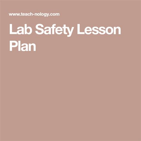 Lab Safety Lesson Plan Study Com Science Safety Lesson Plans - Science Safety Lesson Plans