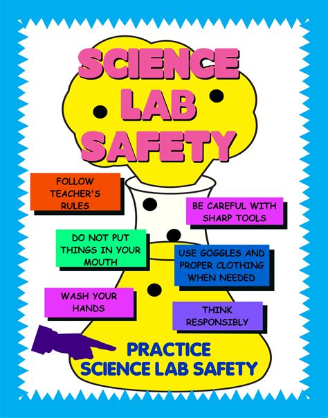 Lab Safety Posters For The Science Classroom Bright Lab Safety Activities For Middle School - Lab Safety Activities For Middle School