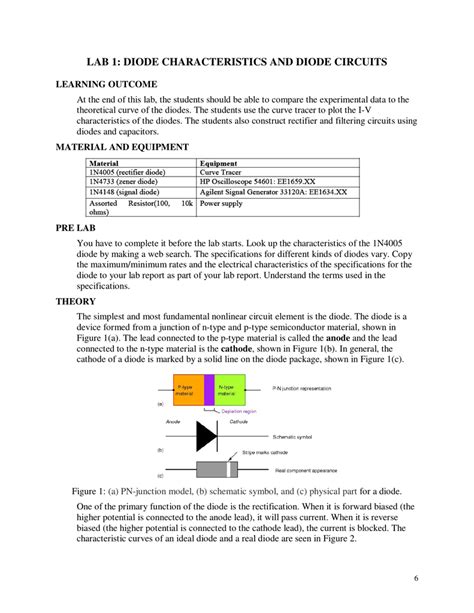 Download Lab 1 Diode Characteristics Lamar University 