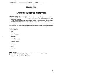 Read Lab P 2 Sunspot Analysis Answers Search Engine 