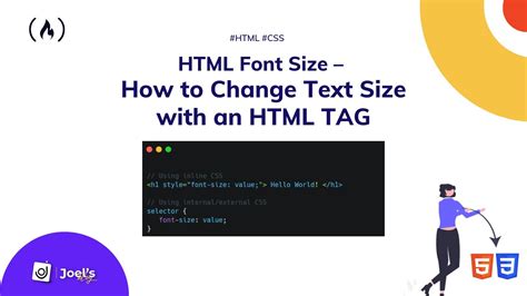 label html font size