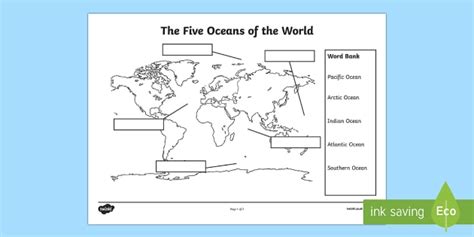 Label Oceans And Continents Worksheet Twinkl Usa Twinkl 2nd Grade Earth S Continents Worksheet - 2nd Grade Earth's Continents Worksheet