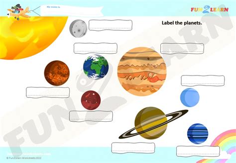 Label The Planets Worksheet Planets Of The Solar Label The Planets Worksheet - Label The Planets Worksheet