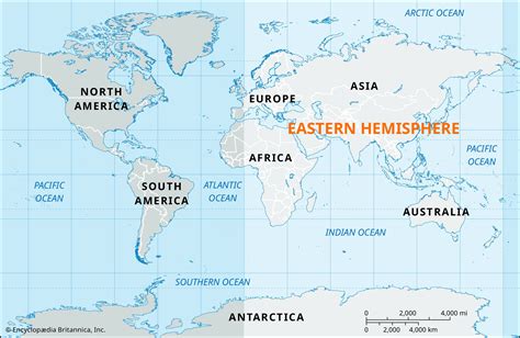 Labeled Map Of Eastern Hemisphere
