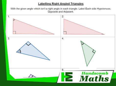 Labelling Right Angled Triangles Teaching Resources Labelling Angles Worksheet - Labelling Angles Worksheet