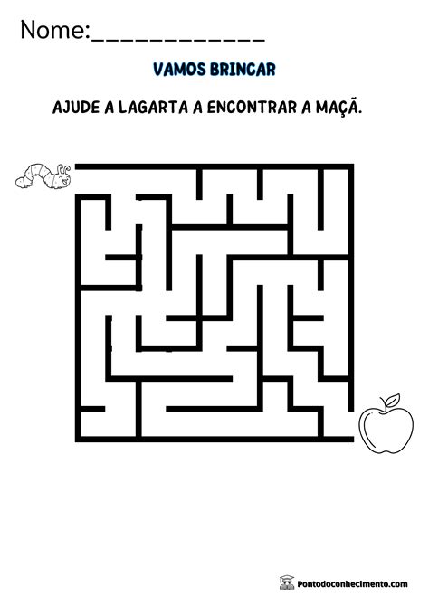 Labirintos Para Imprimir