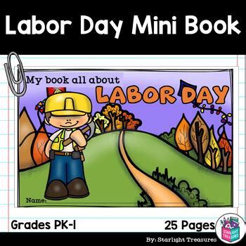 Labor Day Mini Book For Early Readers Made Labor Day For Kindergarten - Labor Day For Kindergarten