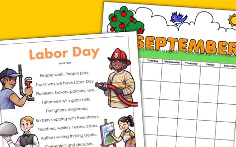 Labor Day Worksheets Usa Canada Labor Day Worksheet - Labor Day Worksheet