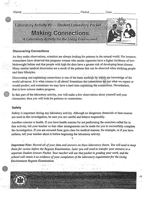 laboratory activity 2 answers making connections