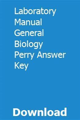 Read Online Laboratory Manual General Biology Perry Answer Key 