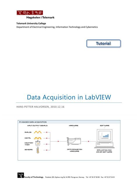 Labview For Data Acquisition