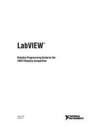 Full Download Labview Robotics Programming Guide For The First Competition 