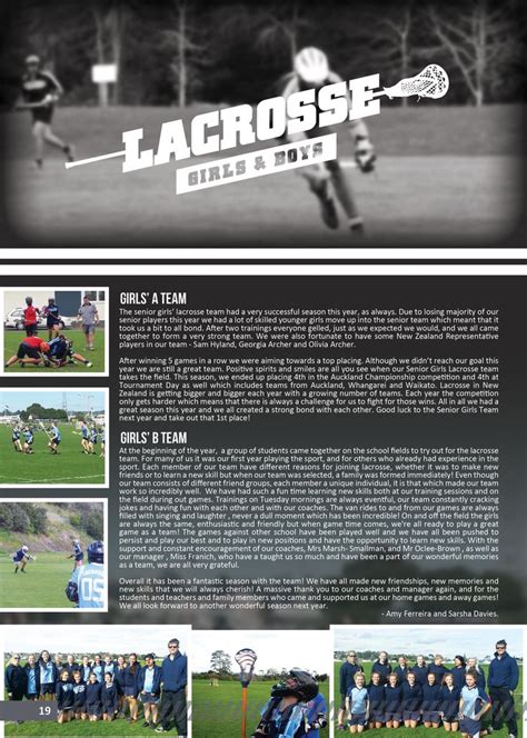 lacrosse yearbook headlines