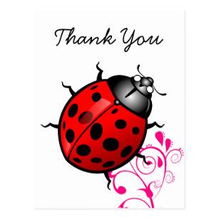 Lady Bug Thank You Notes ( Stationery, Note Cards) ( Note Card Series)