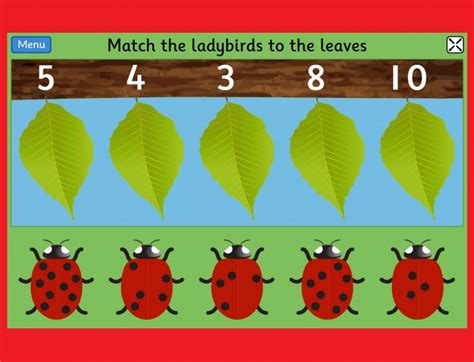 Ladybird Spots Counting Matching And Ordering Game Topmarks Match Number To Objects - Match Number To Objects
