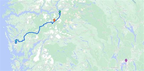 laerdal tunnel norway map