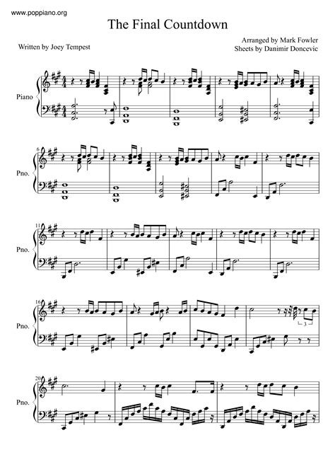 Lagu Final Countdown